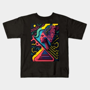 Abstract Colorful Pharaoh Kids T-Shirt